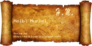 Heibl Muriel névjegykártya